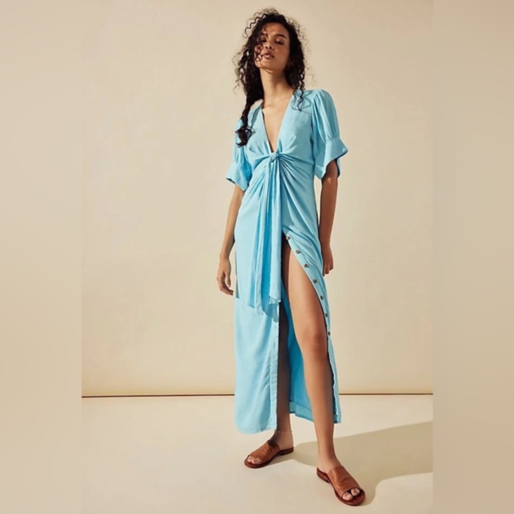 Free People Blue Maxi Dress